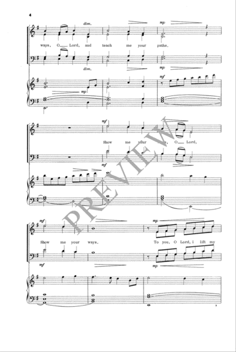 To You, O Lord, I Lift My Soul 4-Part scores gallery preview page 5