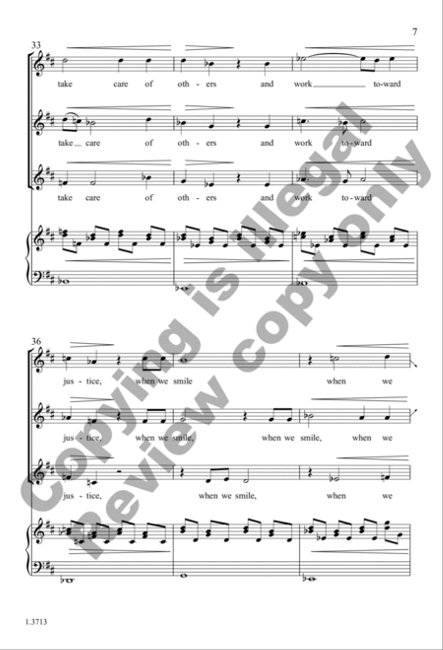 Change (Choral Score) SSA scores gallery preview page 7
