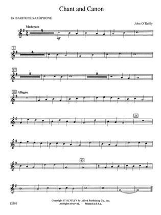 Chant and Canon: E-flat Baritone Saxophone