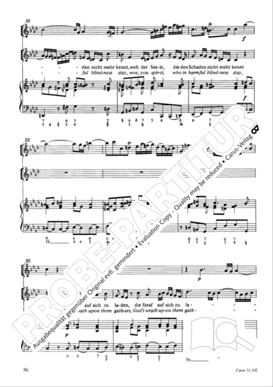Lord God, your eyes are seeing truth in trusting (Herr, deine Augen sehen nach dem Glauben) ATB scores gallery preview page 57