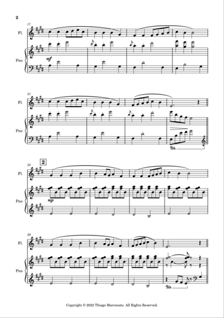 Always Cheerful Flute Solo scores gallery preview page 2