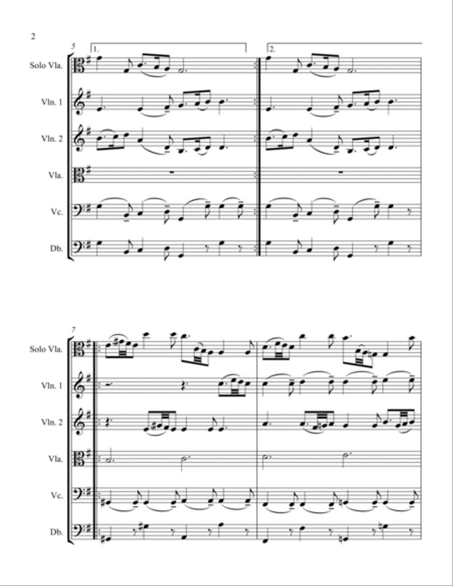 Sonata RV40 Movement III String Orchestra scores gallery preview page 2