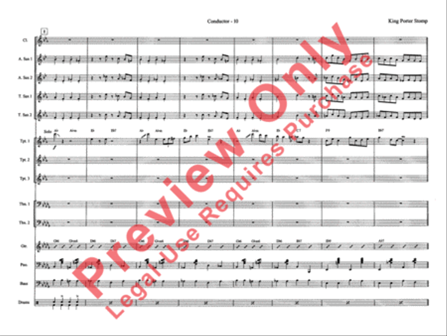 King Porter Stomp Jazz Ensemble scores gallery preview page 18