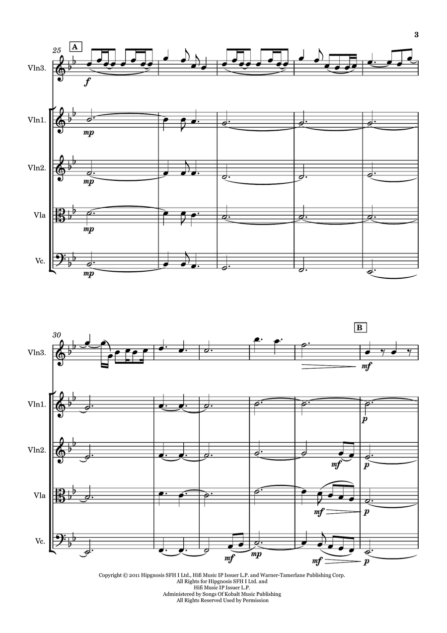 A Thousand Years A Thousand Years String Quintet scores gallery preview page 3