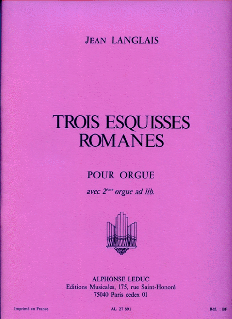 3 Esquisses Romanes (organ) Organ scores gallery preview page 1