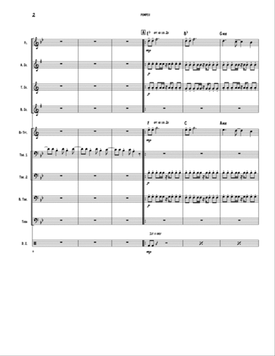 Pompeii Large Ensemble scores gallery preview page 2
