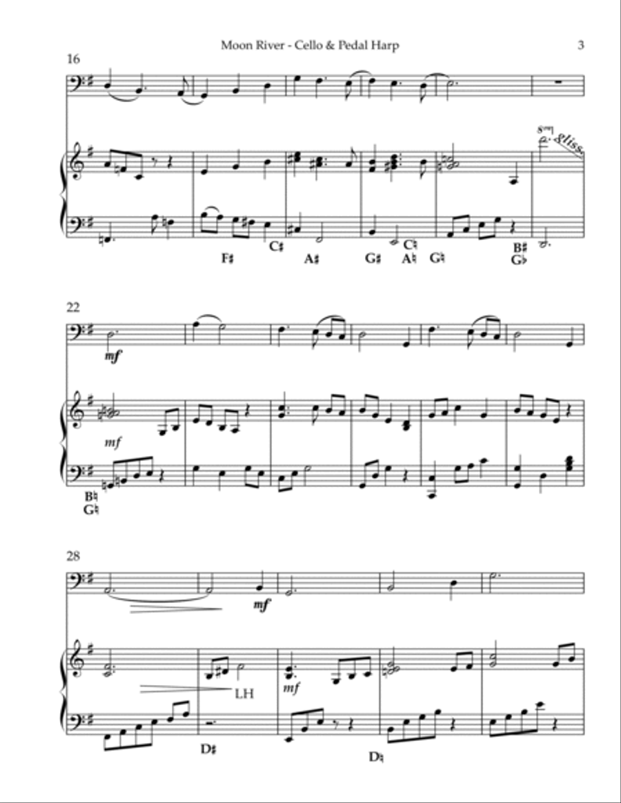 Moon River String Duet scores gallery preview page 3