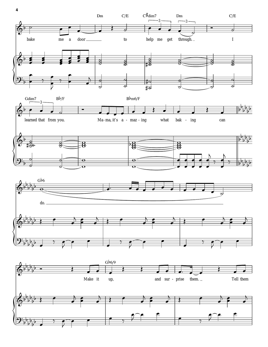 What Baking Can Do (from Waitress The Musical) Voice scores gallery preview page 4