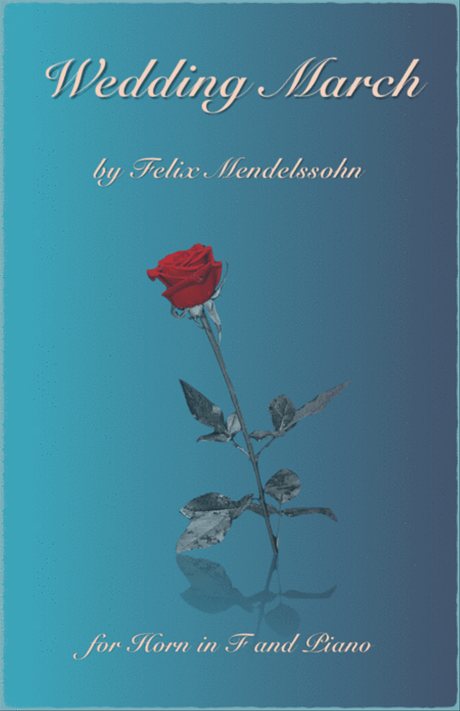 Wedding March by Mendelssohn, for Solo Horn in F (French Horn) and Piano Piano scores gallery preview page 1