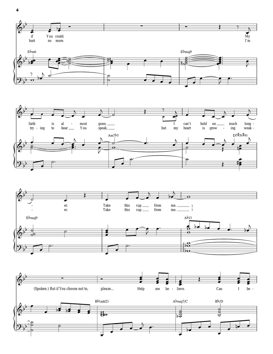 Help Me Believe Piano, Vocal scores gallery preview page 4