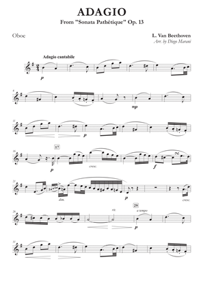 Adagio from "Sonata Pathetique" for Oboe and Piano