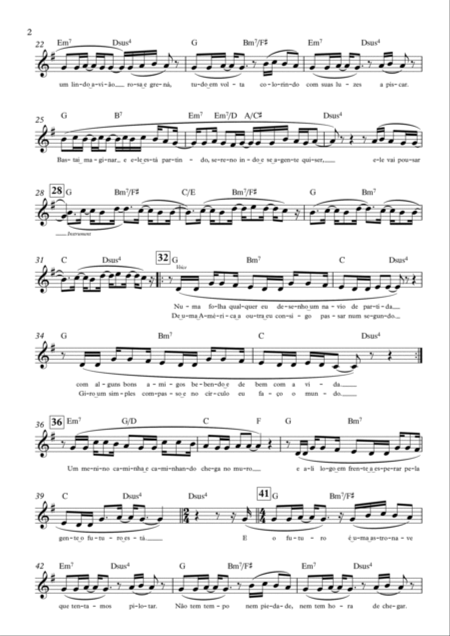 Aquarela-toquinho Piano scores gallery preview page 2