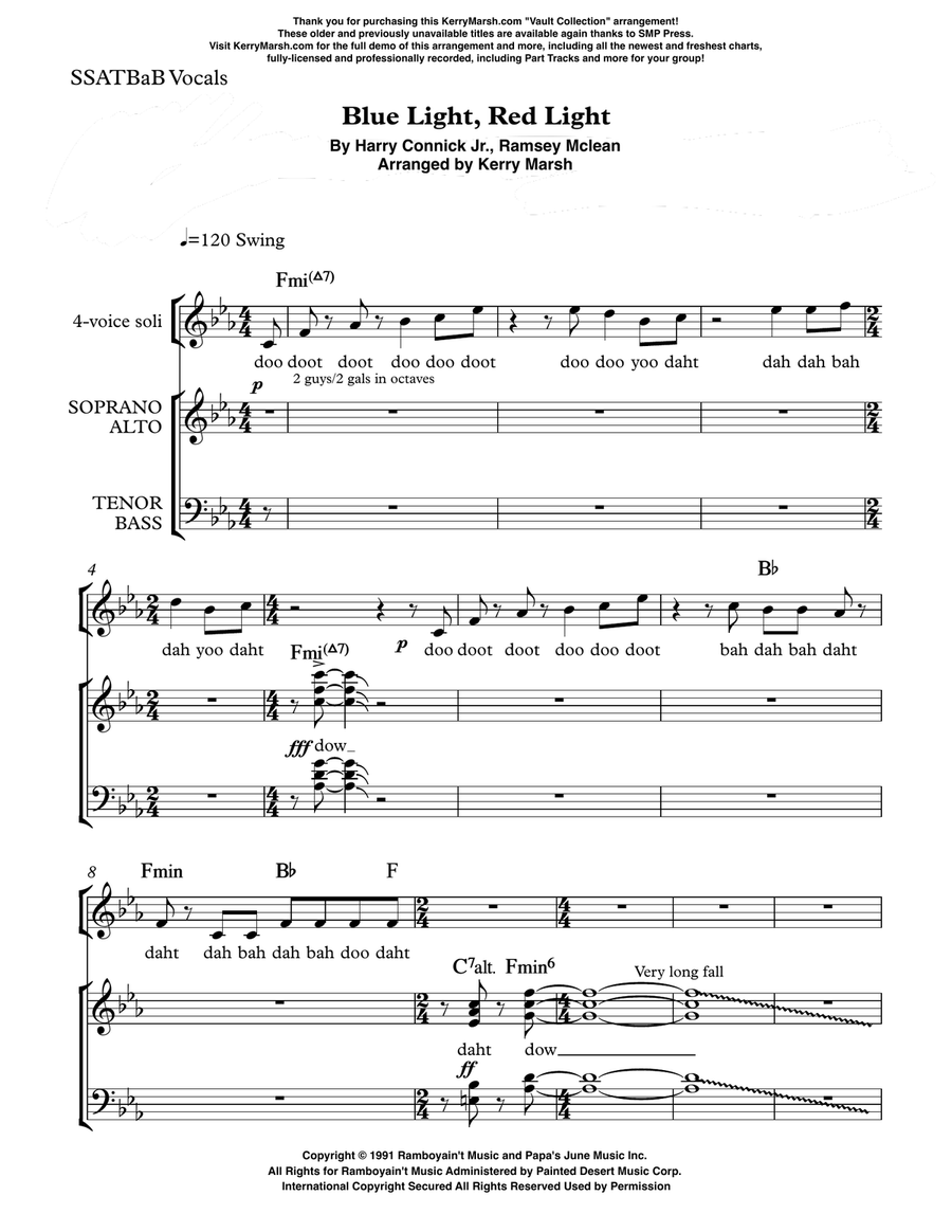 Blue Light, Red Light Divisi scores gallery preview page 1