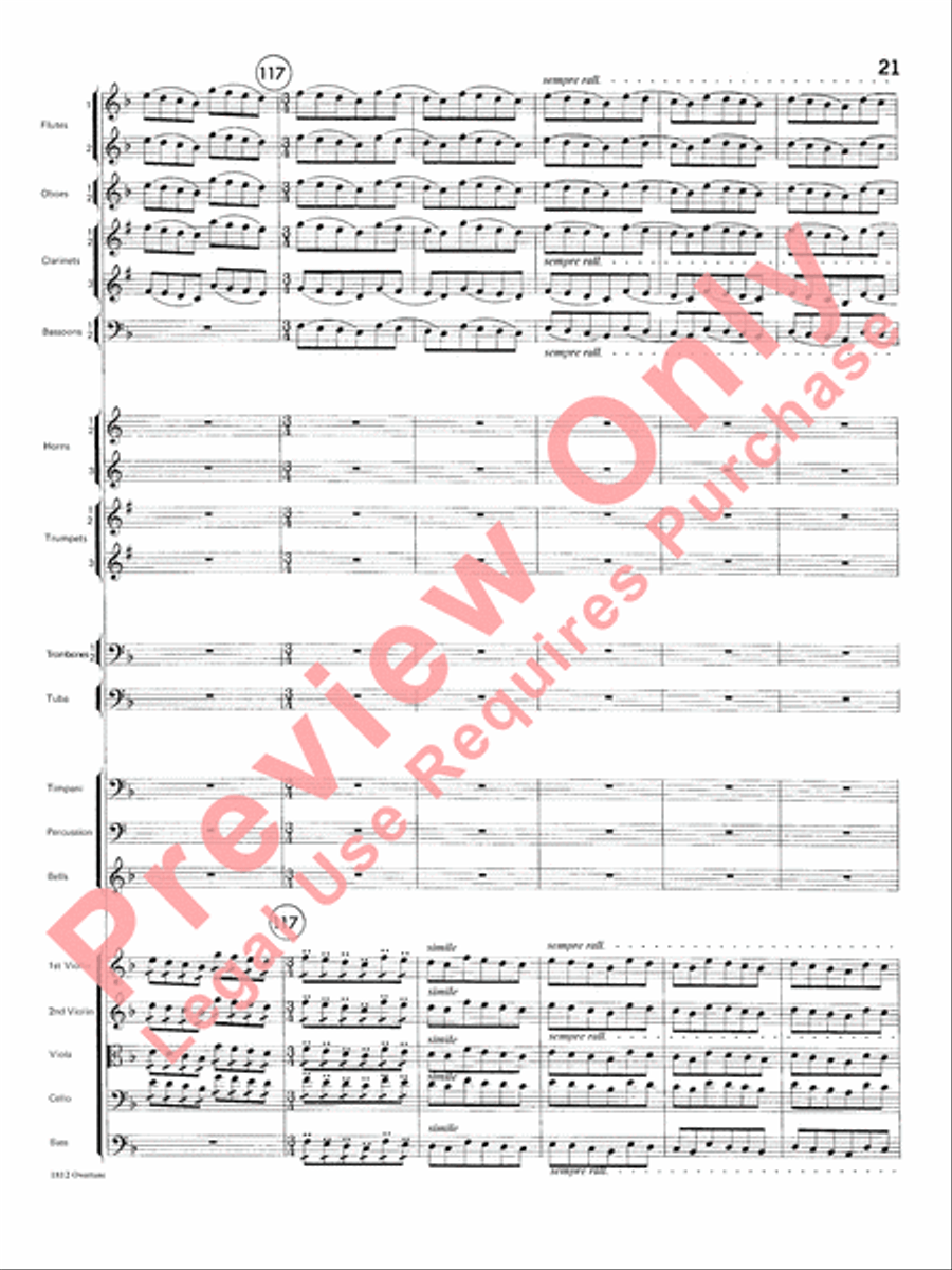 Overture 1812 Overture 1812 Full Orchestra scores gallery preview page 22