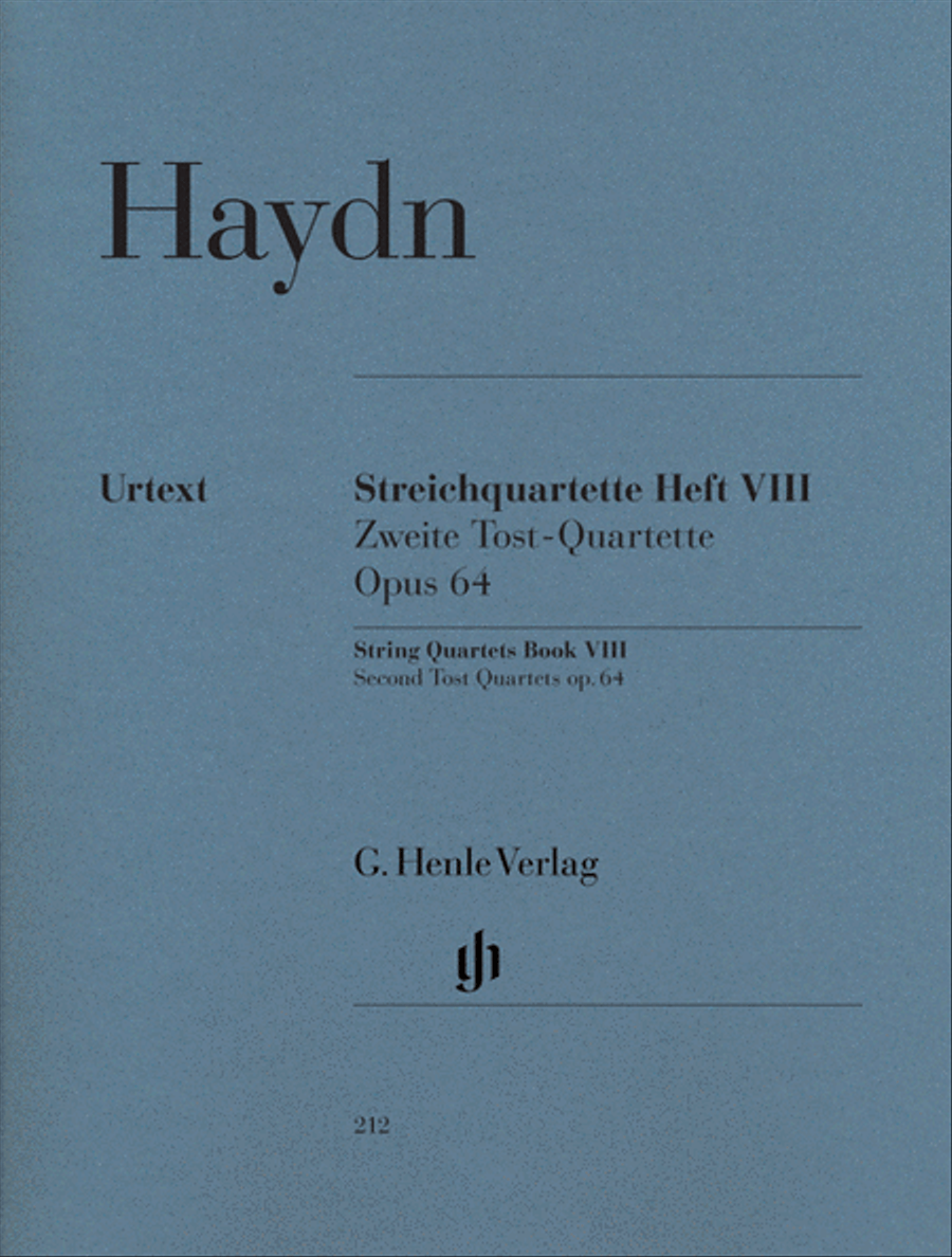 String Quartets Volume 8, Op. 64 (Second Tost Quartets) String Quartet scores gallery preview page 1