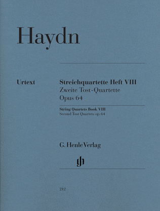 Book cover for String Quartets Volume 8, Op. 64 (Second Tost Quartets)