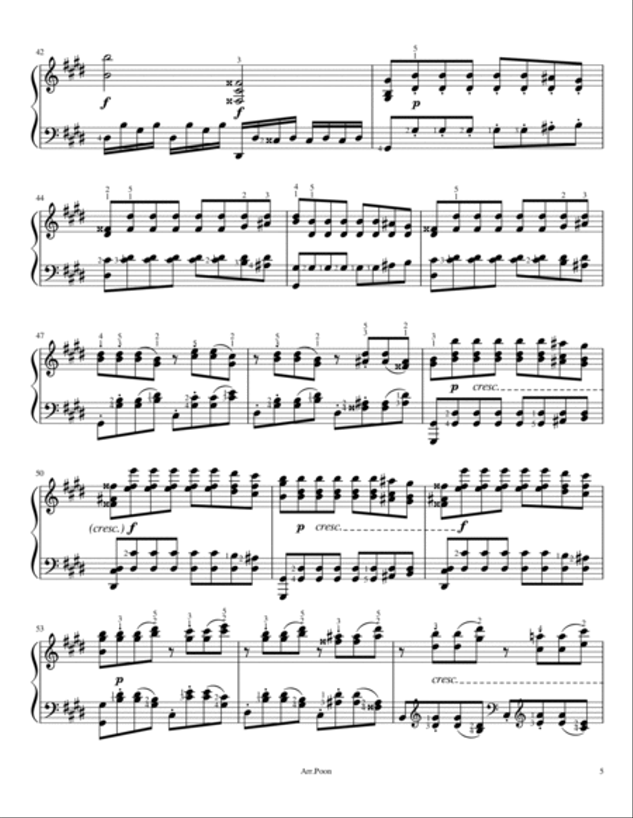 Beethoven - Piano Sonata No.14, Op.27 No.2 - 3rd Movement - "Moonlight" - Original With Fingered image number null