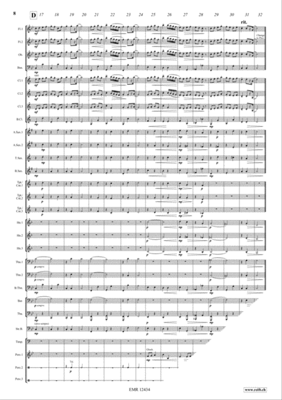 Romanian Folk Dances Concert Band scores gallery preview page 6
