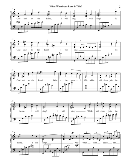 What Wondrous Love is This? ~ New Age Jazz Piano Arrangement image number null