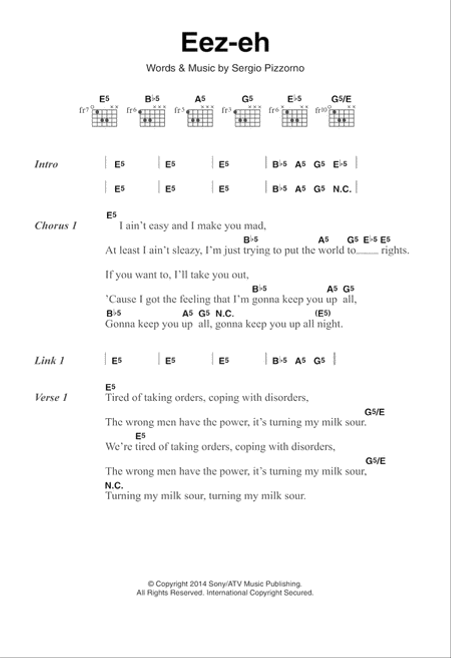 Eez-Eh Guitar scores gallery preview page 1