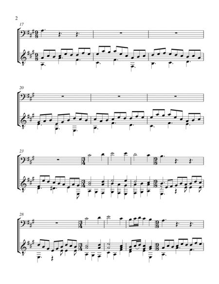 Jesu, Joy of Man's Desiring (Cello and Guitar) - Score and Parts image number null