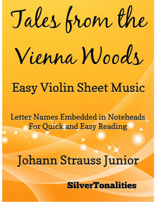 Book cover for Tales from the Vienna Woods Easy Violin Sheet Music