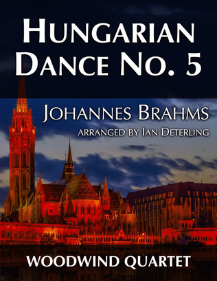 Book cover for Hungarian Dance No. 5 (for Woodwind Quartet)