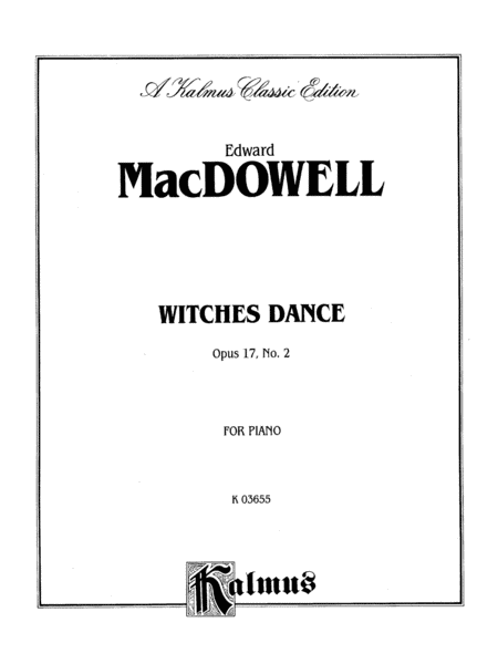 Witches Dance, Op. 17, No. 2