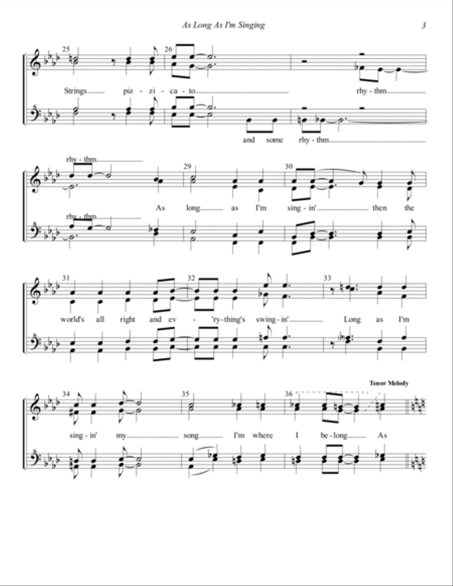 As Long As I'm Singing SSAA scores gallery preview page 3