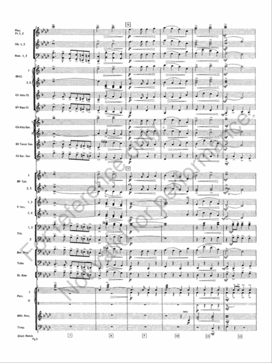 Black Watch Black Watch Concert Band scores gallery preview page 4