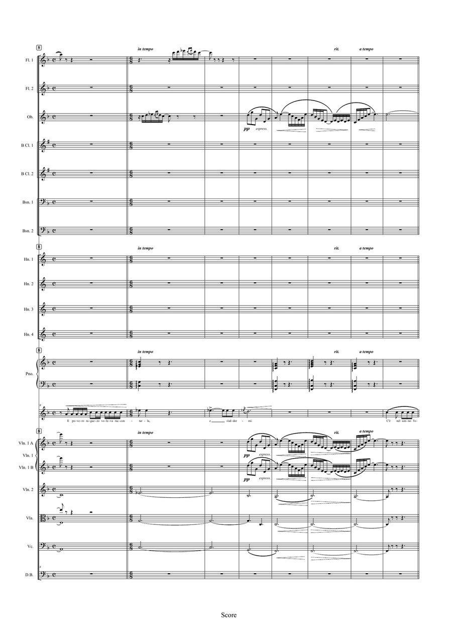 Lamento di Federico from L'Arlesiana Full Orchestra scores gallery preview page 2