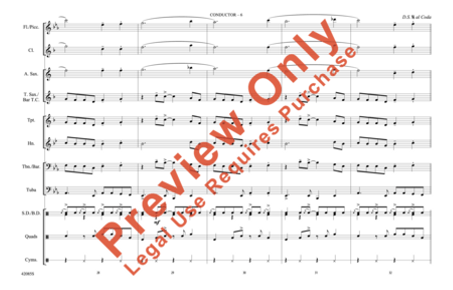 Mercy, Mercy, Mercy Mercy, Mercy, Mercy Marching Band scores gallery preview page 7