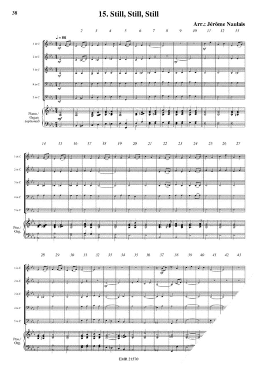 18 Christmas Songs Brass Quintet scores gallery preview page 17