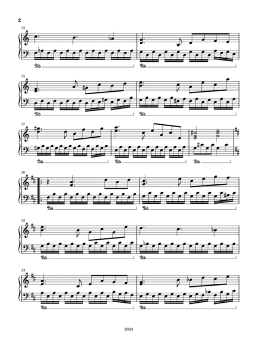 Annabella's Love Song Piano Solo scores gallery preview page 2