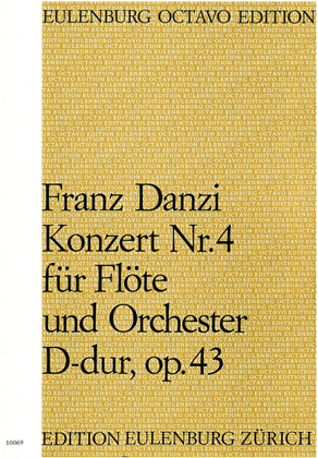 Book cover for Concerto for flute no. 4