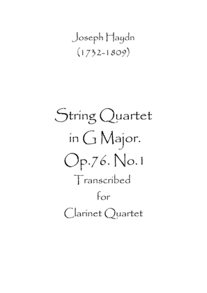 String Quartet in G major. Op.76. No.1