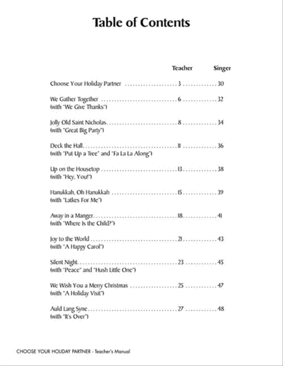 Choose Your Holiday Partner (Collection) Choir scores gallery preview page 2