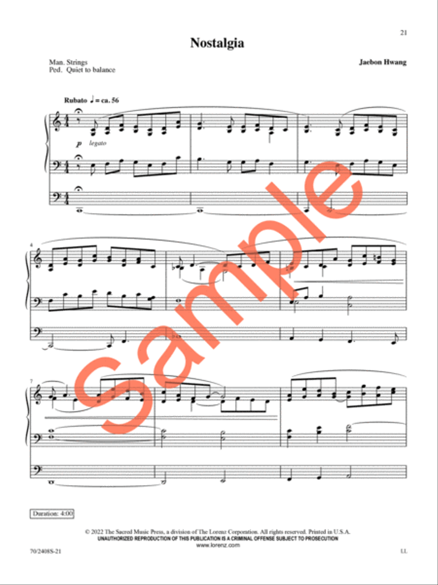 A Thousand Tongues Organ Solo scores gallery preview page 19