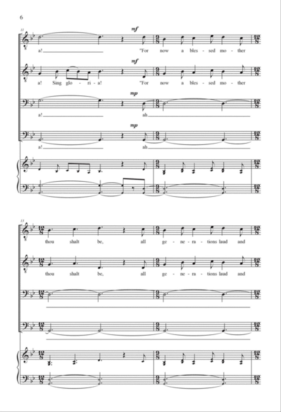 The Angel Gabriel The Angel Gabriel TTBB scores gallery preview page 6