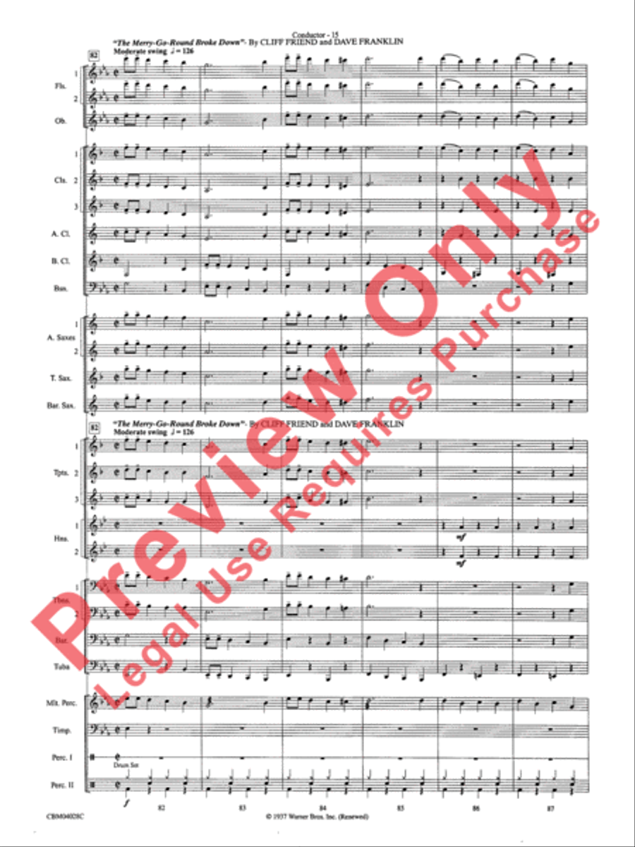 What's Up at the Symphony? Concert Band scores gallery preview page 18