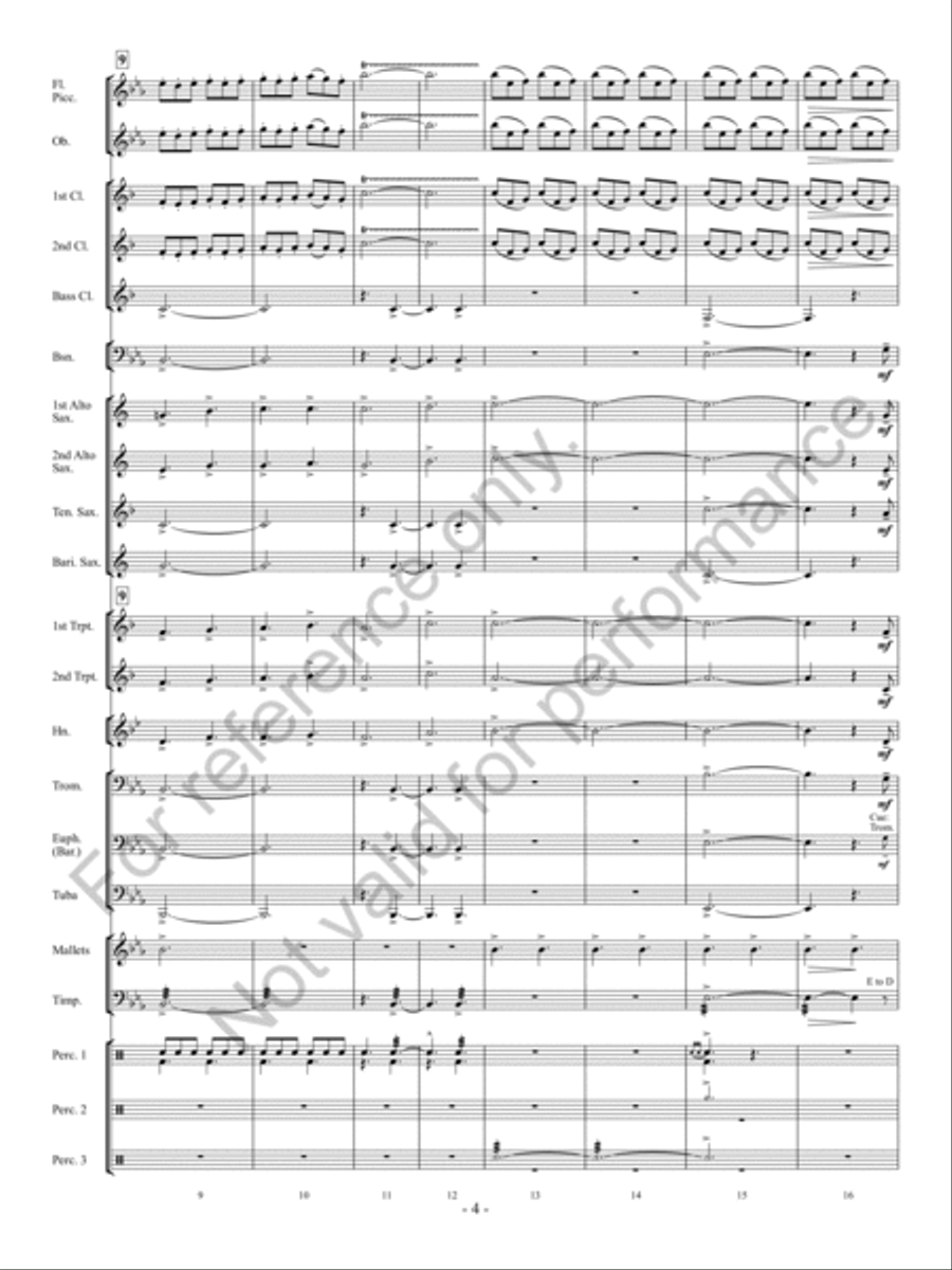 Christmas Long Ago Concert Band scores gallery preview page 5