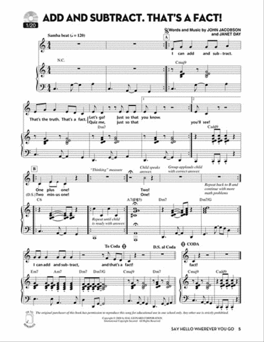 Say Hello Wherever You Go Choir scores gallery preview page 2