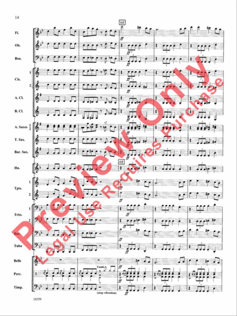 March Slav Concert Band scores gallery preview page 15
