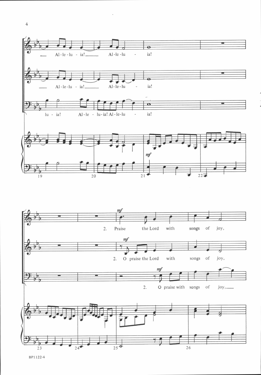 Praise the Lord, His Glories Show 3-Part scores gallery preview page 4