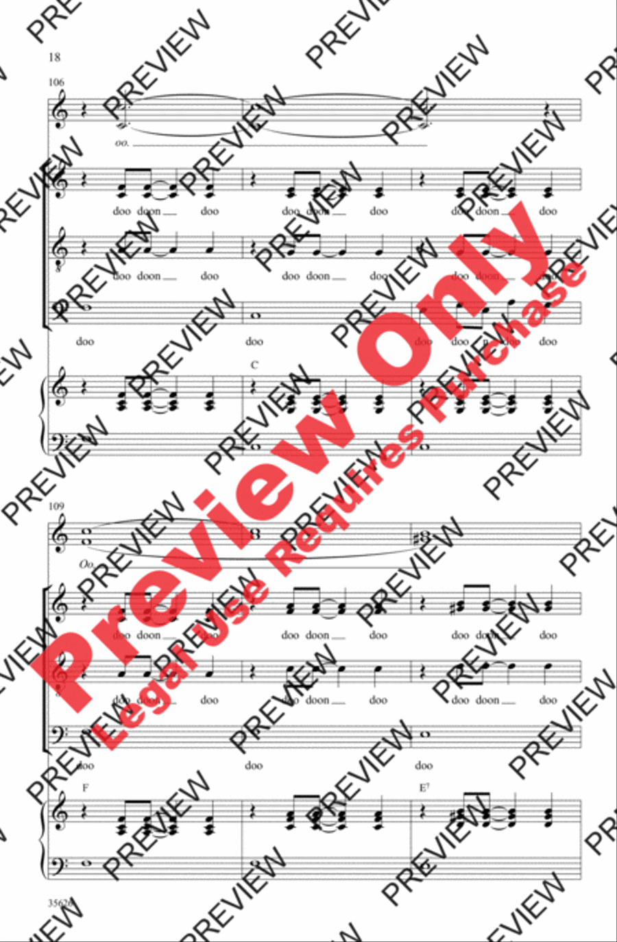 Over the Rainbow 4-Part scores gallery preview page 18