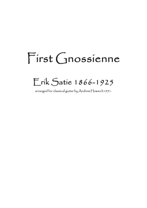 Book cover for First Gnossienne - Classical Guitar
