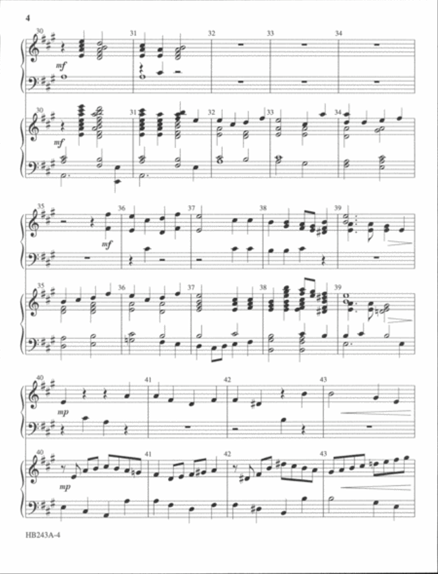 Processional on LANCASHIRE - handbell part 2-Octaves scores gallery preview page 5