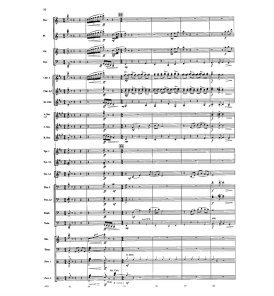 Skyscapes Concert Band scores gallery preview page 10