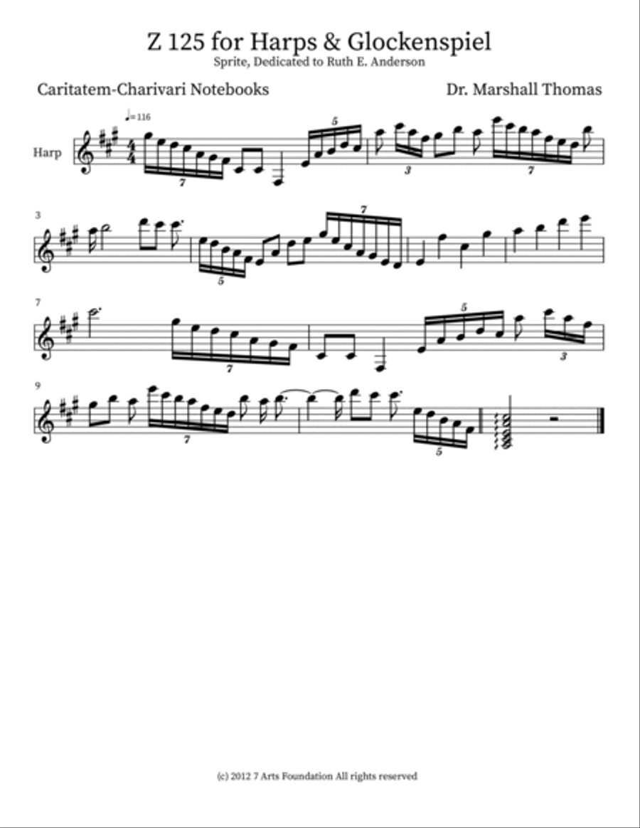 Z 125 for Harps & Glockenspiel Glockenspiel scores gallery preview page 3