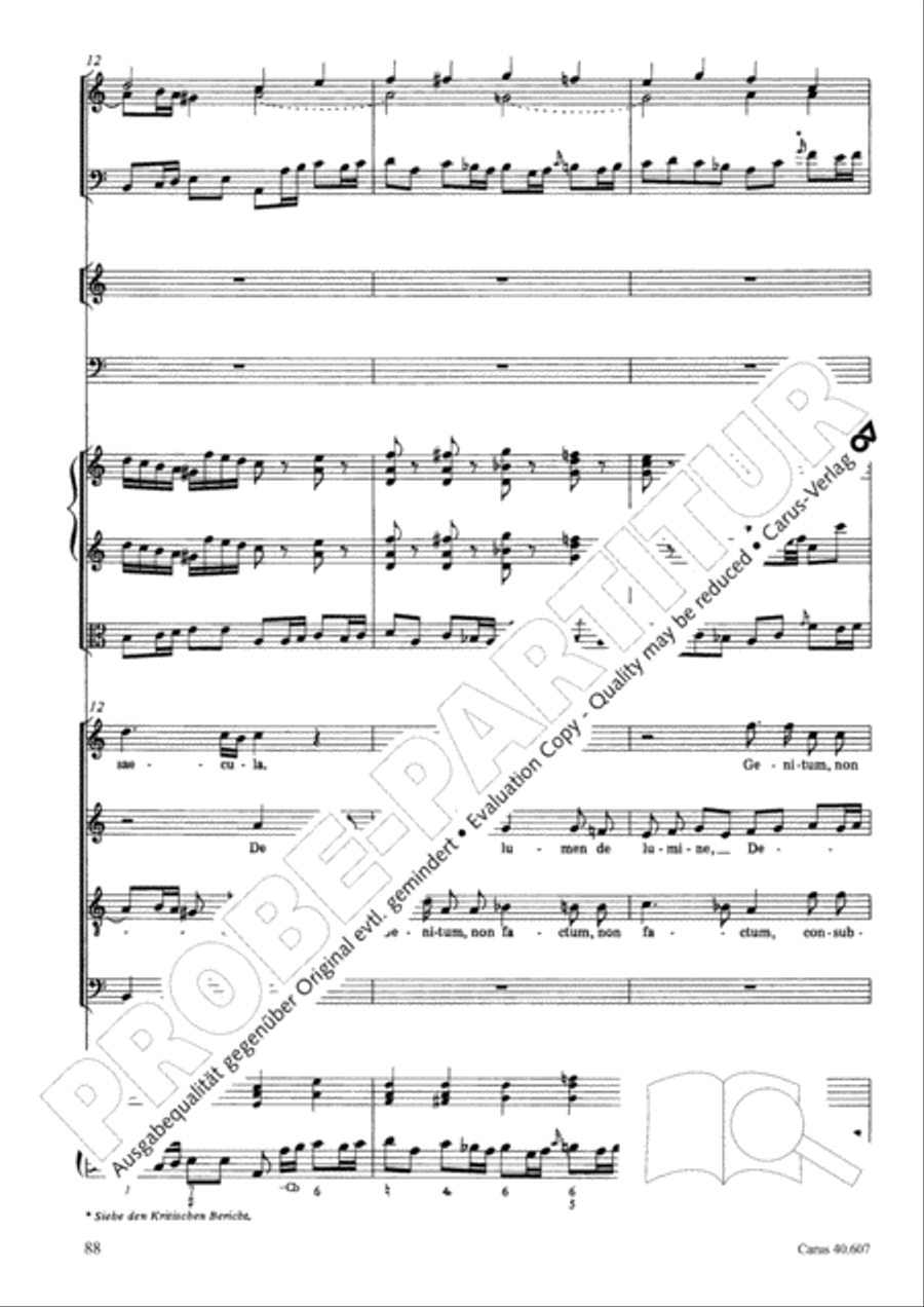Mass in time of war (Missa in tempore belli) 4-Part scores gallery preview page 98